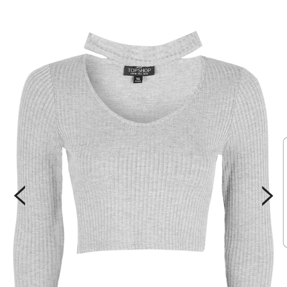 Topshop Choker Crop Top